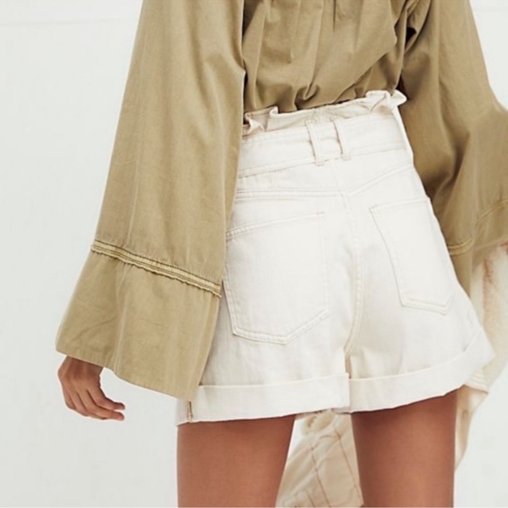 We the FreeNova Denim Paperbag Denim Shorts Cuffed